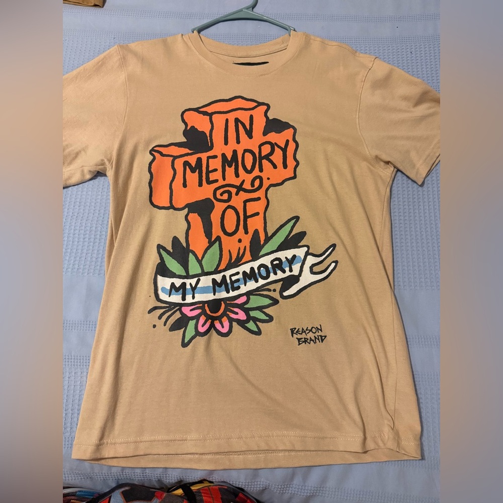 Reason Brand Tan Graphic T-Shirt